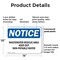 Signmission Wastewater Reuse Area Keep Out Non-Potable Water OSHA Notice Sign, Plastic, 14in W x 10in L, 2PK OS-2PACK-NS-P-1014-L-18960 - alternate 7